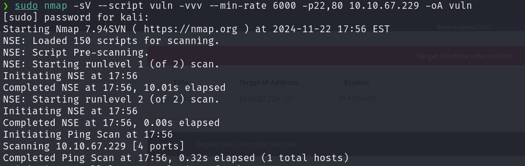 Imagen 4: Analisis de vulnerabilidades con Nmap